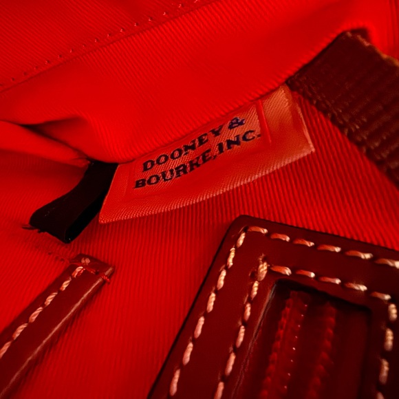 Dooney & Bourke Red Pebble Leather Crossbody Bag - Picture 7 of 13